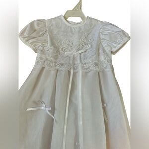 Small World Christening or Baptismal Gown Dress Outfit For Girls.